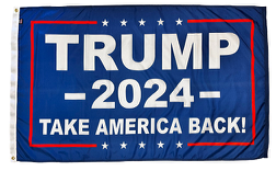 Trump 2024 Take America Back! - Nylon 3x5 ft