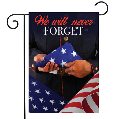 We Will Never Forget Flag - 12.5 x 18 in