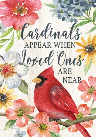 Cardinals Appear Flag - 12 x 18 in