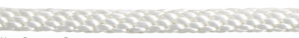Halyard - White Solid Braid Polyester - 1/4 inch
