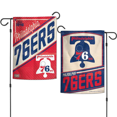 Philadelphia 76ers - 12.5x18 in Garden Flag - double-sided - Liberty Bell