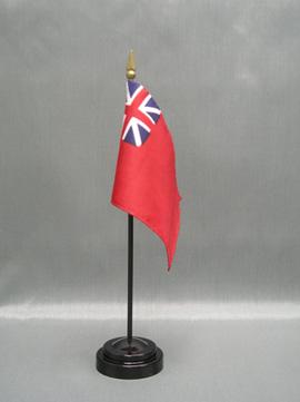 British Red Ensign Stick Flag - 4 x 6 in (bases sold separately)
