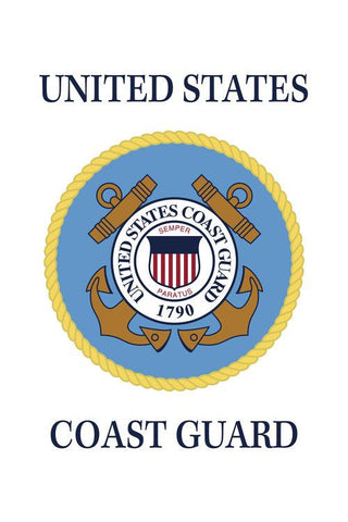 Coast Guard Garden Flag (FS) - Nylon - 12 x 18 in