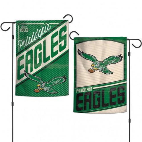 Eagles - 12.5 x 18 in Garden Flag - Double-sided - Classic Logo Retro