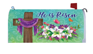 He is Risen Cross - Mailbox Cover