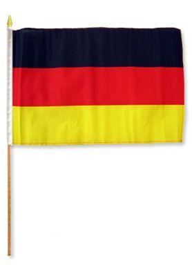 Germany Stick Flag - 12 x 18 in