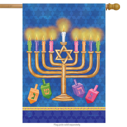 Happy Hanukkah Flag - 28 x 40 in