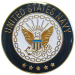 Lapel Pin - Navy Seal (round)