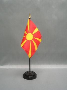 Macedonia Stick Flag - 4 x 6 in (bases sold separately)