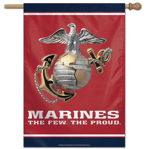 Marine Corp Vertical Banner Flag - Poly - 28 x 40 in