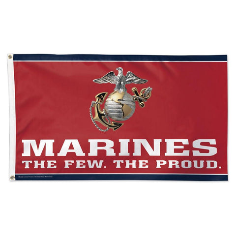 Marine Corps - Poly Deluxe with grommets - 3 x 5 ft
