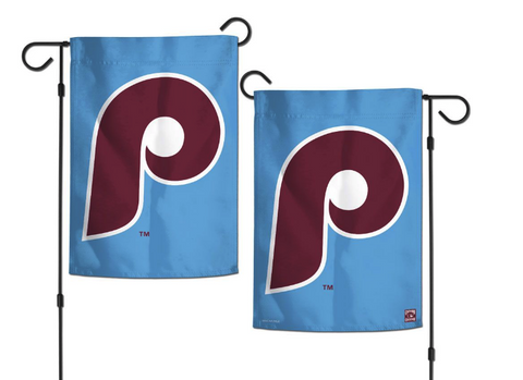 Phillies - 12.5 x 18 in Garden Flag - double-sided - Cooperstown - arrives approx 5/20