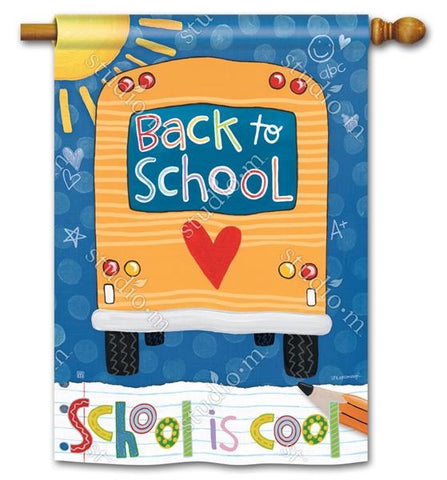 School is Cool BreezeArt® Flag - Double Letters - 28 x 40 in