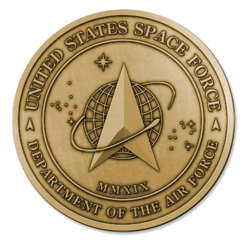 Space Force Medallion - Brass