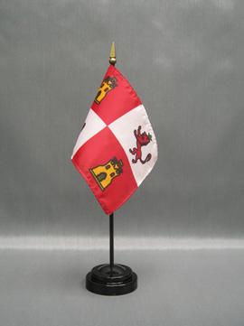 Spain Lions & Castles Stick Flag - 4 x 6 in (bases sold separately)
