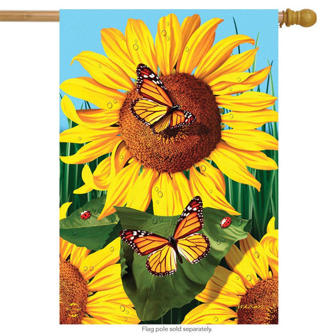 Sunflower Field Flag - 28 x 40 in