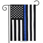 Thin Blue Line U.S. Flag - poly sewn - 12.5 x 18 in
