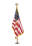 United States Indoor Fringed Flag Set - 4 x 6 ft