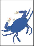 Blue Crab Flag on White - 3 x 4.5 ft