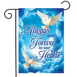 Always and Forever Doves Flag - 12.5 x 18 in
