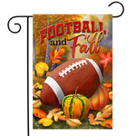 Fall and Football Flag - 12.5 x 18 in