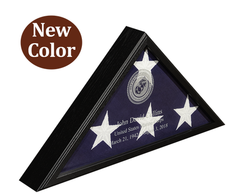 Flag Case - Veteran - Black finish - for 5 x 9.5 ft flag