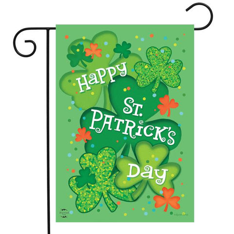 St Patrick's Day Celebration Flag - 12.5 x 18 in - double-sided
