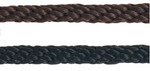 Halyard - Black Solid Braid Polyester - 5/16 inch