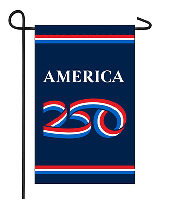 America 250 Anniversary - Nylon (blue) - garden - 12 x 18 in