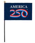 America 250 Anniversary Stick Flag - 4 x 6 in