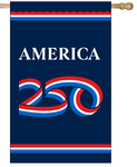 America 250 Anniversary - Nylon (blue) - vertical banner - 2.5 x 4 ft