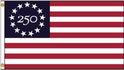 America 250 Betsy Ross - Polycotton printed - 3 x 5 ft - avail early Nov