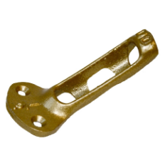 45º Angled Bracket -  Gold Aluminum - .5 inch diameter