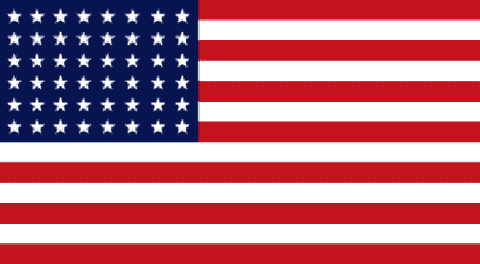 48 Star US Flag (1912-1959) - Nylon with Grommets - 4 x 6 ft