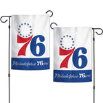 76ers - 12.5 x 18 in Garden Flag - appliqued - double-sided