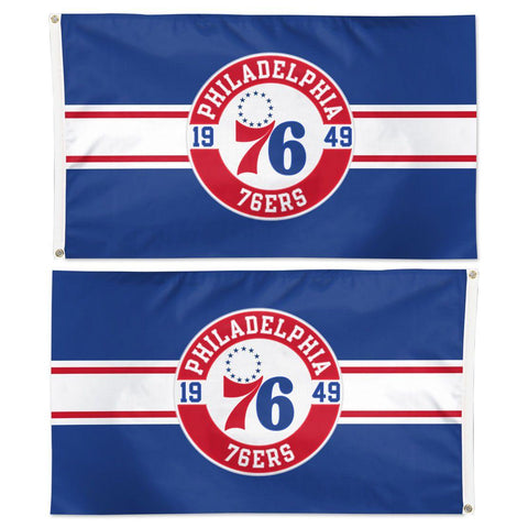 76ers - 3 x 5 ft Flag - appliqued - double-sided