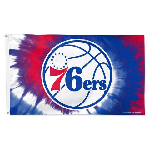 Philadelphia 76ers - 3 x 5 ft Flag - Tie-Dyed