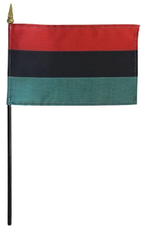 African American Stick Flag - 4 x 6 in (bases sold separately)