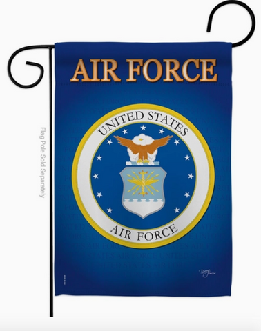 Air Force Garden Flag - double-sided - Polyester - 13 x 18.5 in