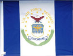 Air Force Retired Flag - Nylon with Grommets - 3 x 4 ft