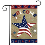 American Star Burlap Garden Flag - 12.5 x 18 in double-sided