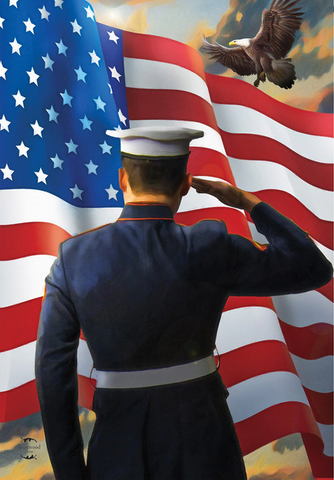 America's Heroes Flag - 12.5 x 18 in