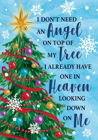 Angel Tree-Flag - 12 x 18 in