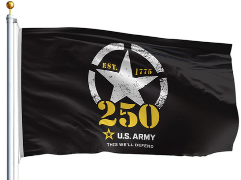 Army 250 Anniversary - Nylon - 3 x 5 ft