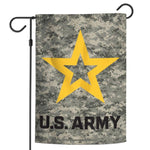 Army Camo Garden Flag - Poly - 12 x 18 in