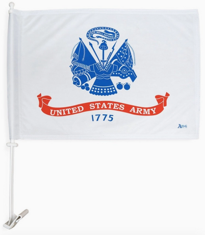 Army Car Flag - double-sided - 12 x 18 in