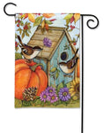 Autumn Birdhouse BreezeArt® Flag - 12.5 x 18 in