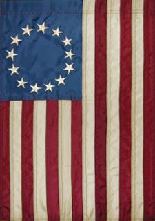 Betsy Ross Appliqued Flag