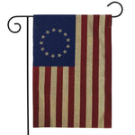 Betsy Ross Burlap Flag - 12.5 x 18 in