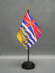 British Columbia Stick Flag - 4 x 6 in
